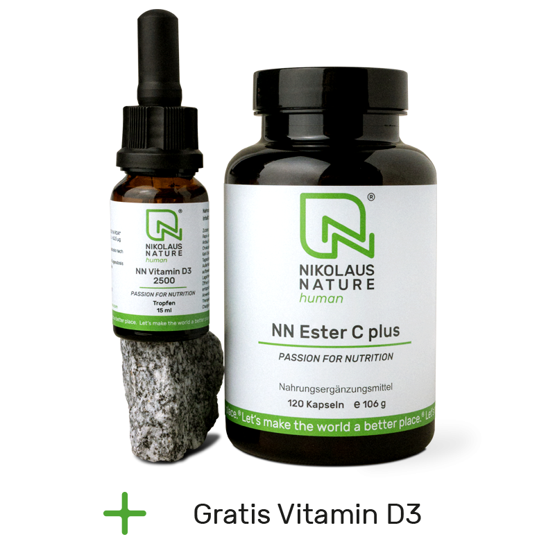 NN Ester C plus + gratis Vitamin D3 2500